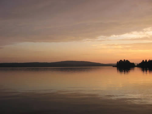 Sunset on Cedar Lake.