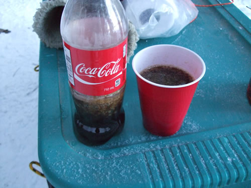 My Rum and Coke's were freezing quick.