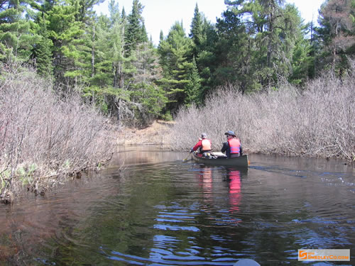 Paddling the oxbows.