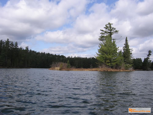 Islet on McKaskill Lake.