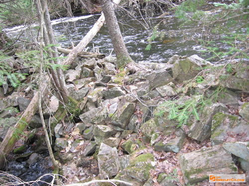 Rock berm. Manmade?