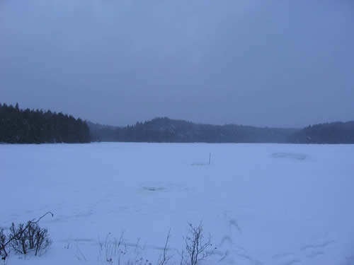 Evening sky on Head Lake.