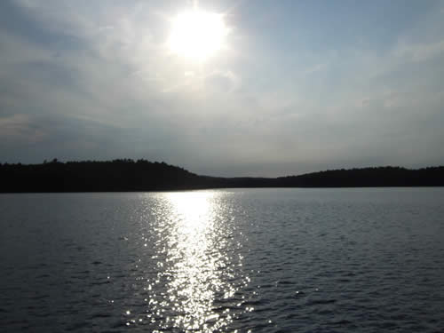 View from the camp site, a perfect evening.