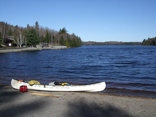 Ready to launch into the breeze on Canoe Lake.